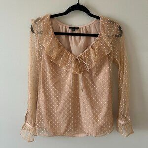 Ruffled long sleeve top